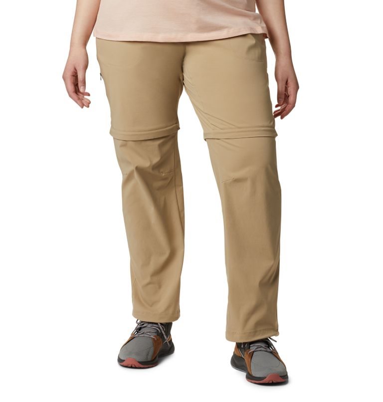 Columbia Saturday Trail II Convertible Bukse Dame Khaki | Plus Size 84932O